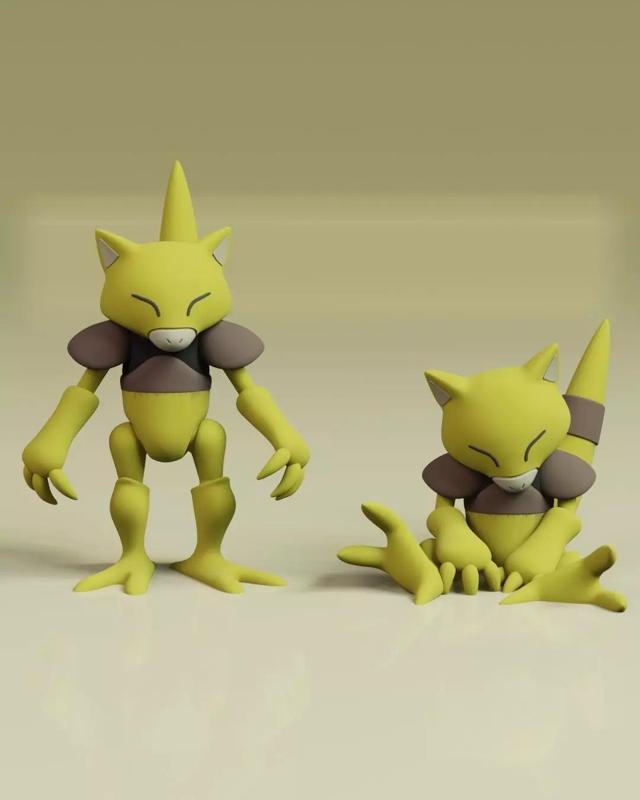 Abra Pokemon Fanart 2 Poses