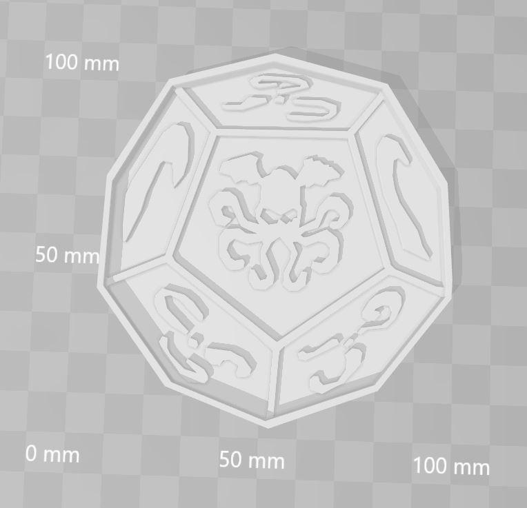 d12 says cthullu rol cookie cutter