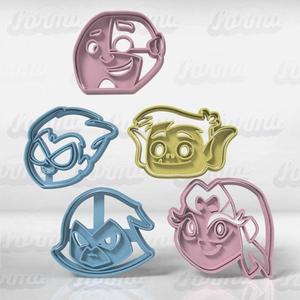Teen Titans Cookie Cutter Set x 5u