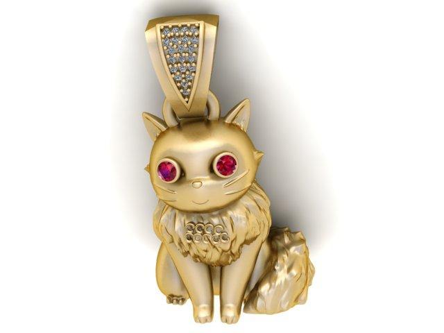 Vintage CATPENDANT 3D PRINTABLE MODEL