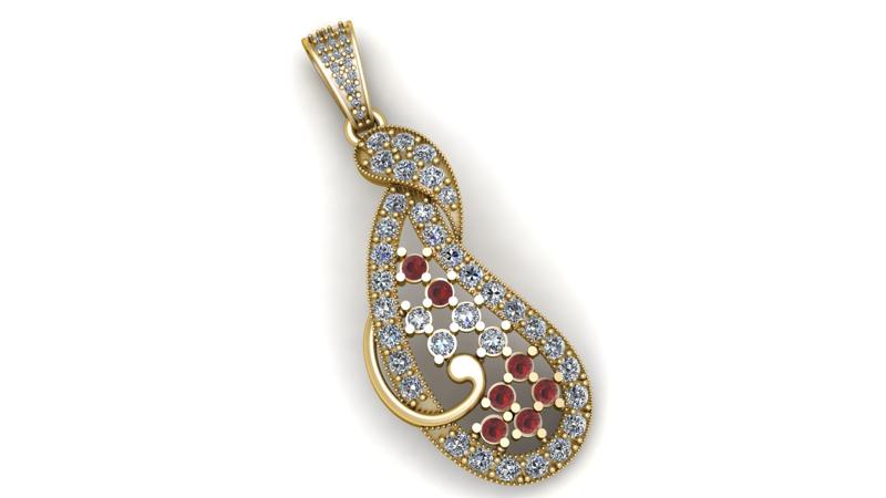 JOYALUKKAS DIAMOND PENDANT 3D PRINTABLE MODEL