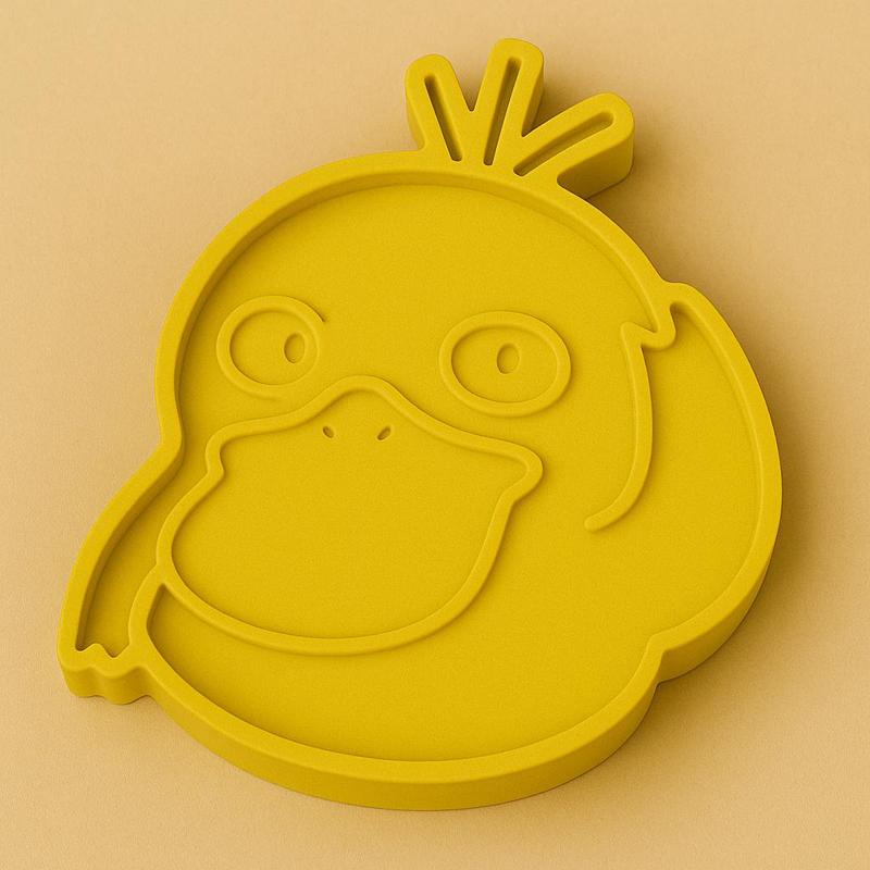 Psyduck Face Bath Bomb Mold – 3D Printable Pokémon Craft Tool