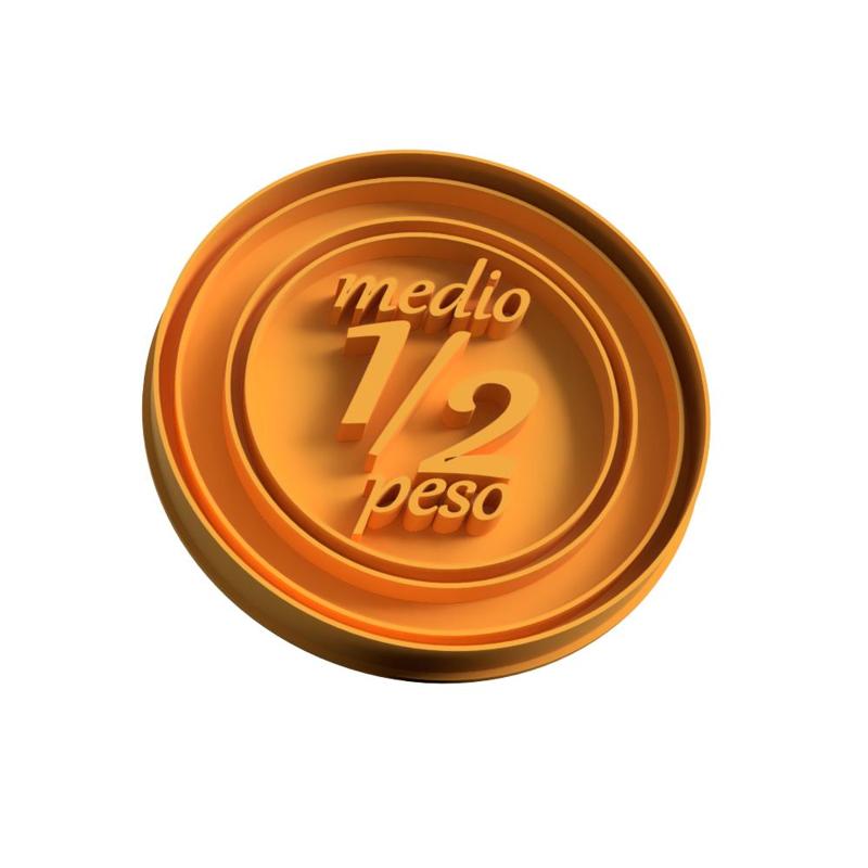 farm zenon half weight cookie cutter - medio peso granja zenon cortante galletas