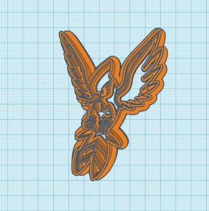 Pokemon: Fletchinder Cookie Cutter