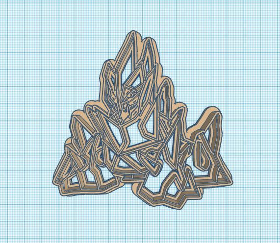 Pokemon: Gigalith Cookie Cutter