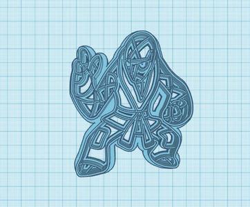 Pokemon: Sawk Cookie Cutter