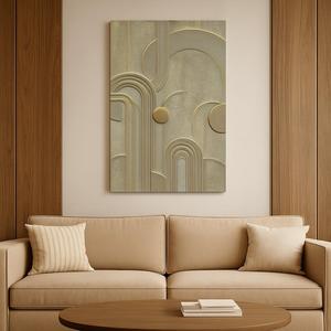 3D Arched STL for CNC Router Geometric Wall Texture Modern Panel
