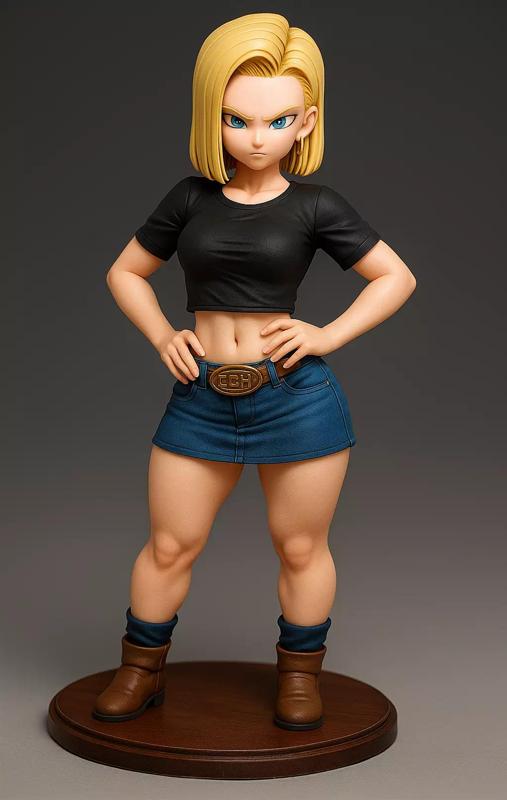 Figura de Android 18  Fuerte y elegante DBZ