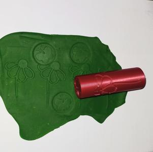 Flowers and Butterfly Debossed/textured Roller - Playdough/ Playdoh/ clay/ cookie dough