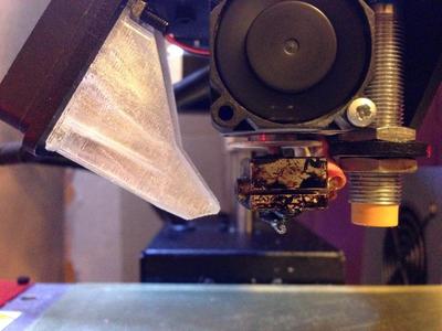 E3Dv6 fan shroud for Printrbot with new hotend adapter