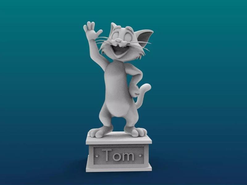 Tom Cartoon Figure Print 3D Printer