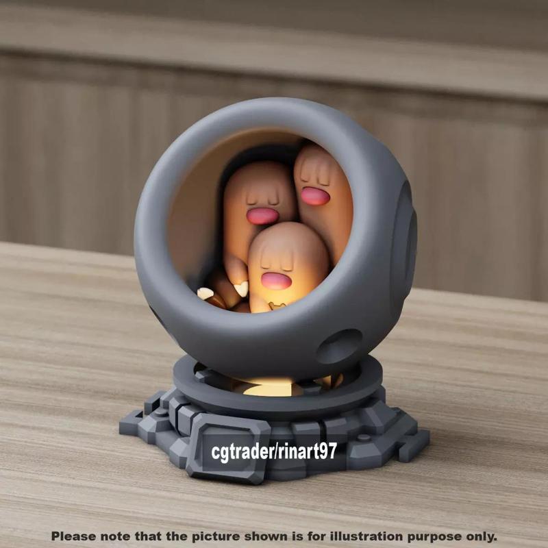 Dugtrio in healing machine pods from pokemon