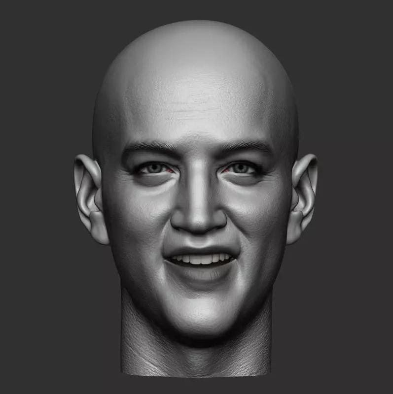 Elvis Presley Sixth scale bald head 3D printable model