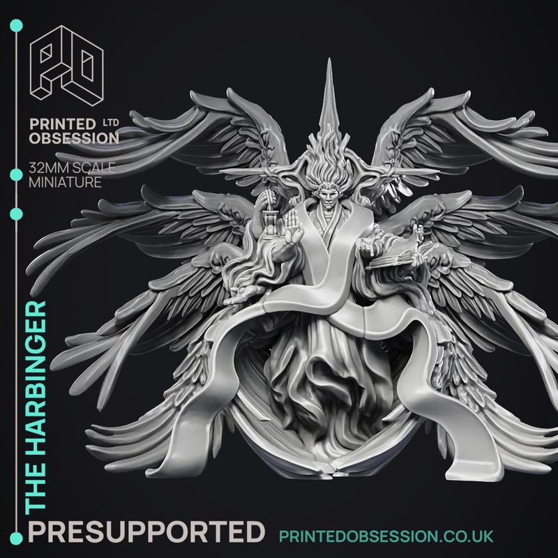 The Harbinger - Heaven hath no fury - PRESUPPORTED - Illustrated and Stats - 32mm scale