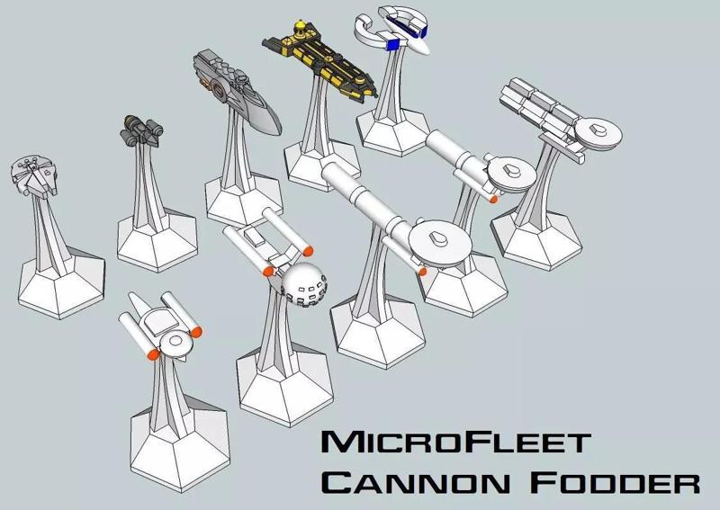 MicroFleet Scenario-Fodder Starship Pack