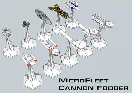 MicroFleet Scenario-Fodder Starship Pack