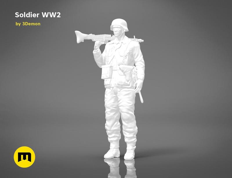 Soldier of World War 2 – FIGURE 3D MODEL