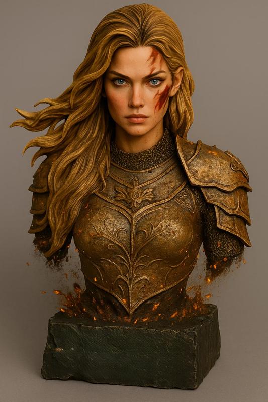 🔥 Aelin Galathynius Bust – Throne of Glass | 3D Printable Model