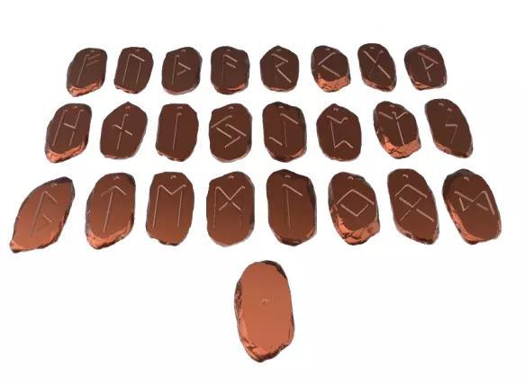 Pack of 24 Viking Runes with Odin