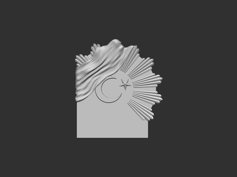 Moon and star tombstone