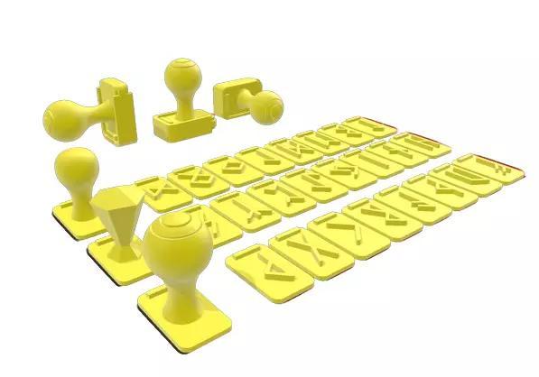 Viking rune changeable stamps 24 pack