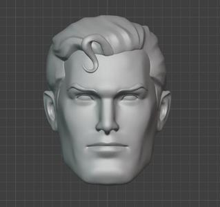 Comic Superman Headsculpt