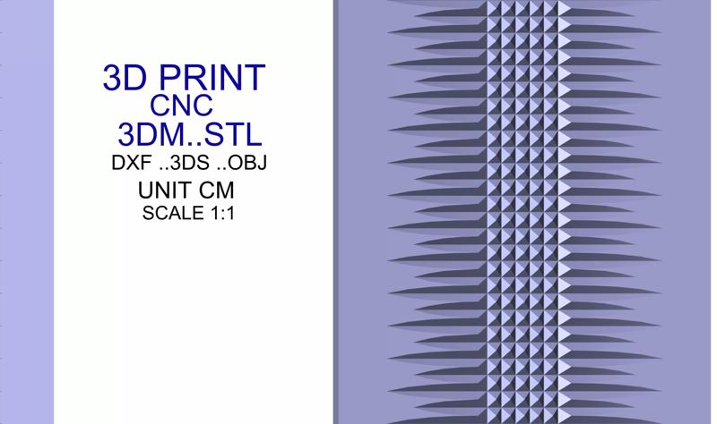 decorative engraved panel 009 for print and cnc