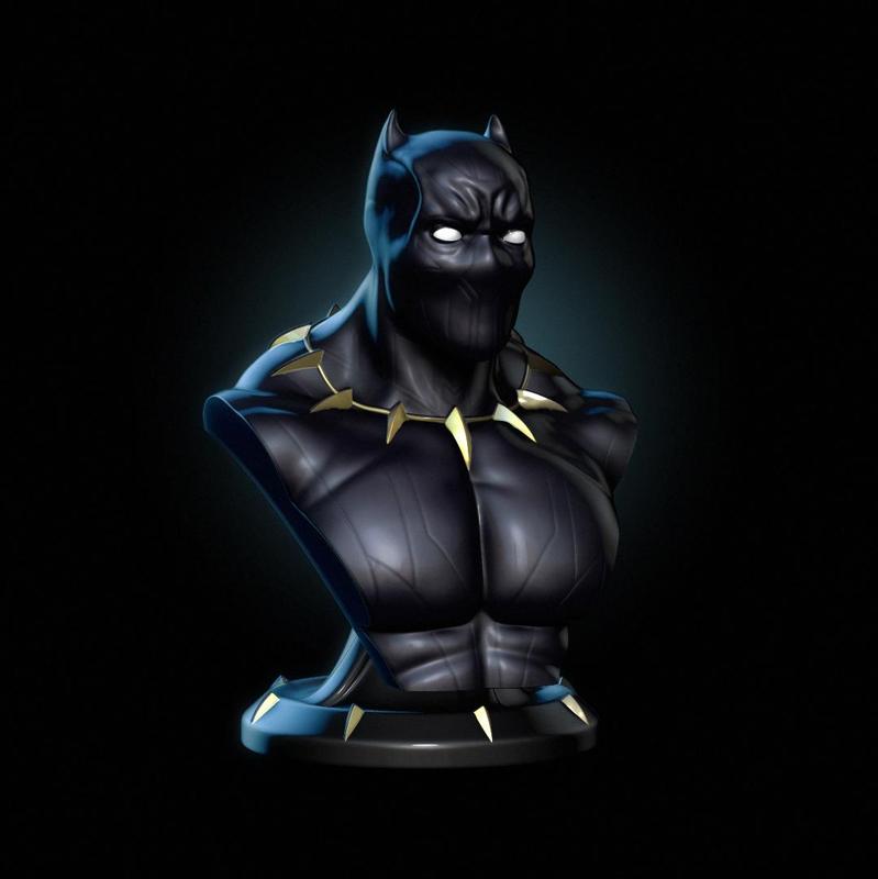 Black Panther Bust 01