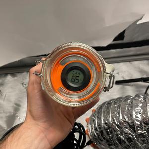 Hygrometer Holder Round for 70mm glas lids