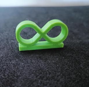 A sculpture with the Infinity symbol