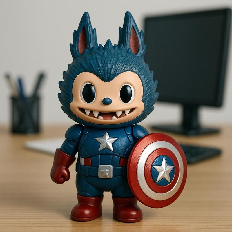 Labubu - Captain America DC Comics statue - 3D print