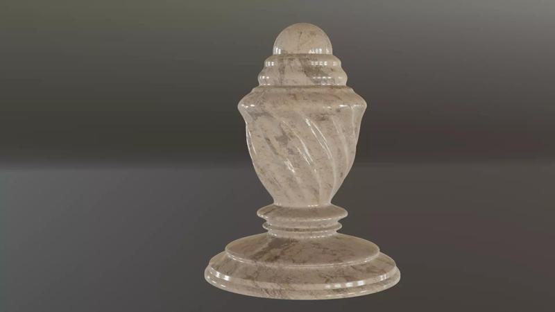 Twist planter finial
