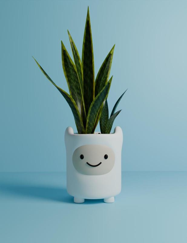 Flowerpot Finn the Human- Adventure Time