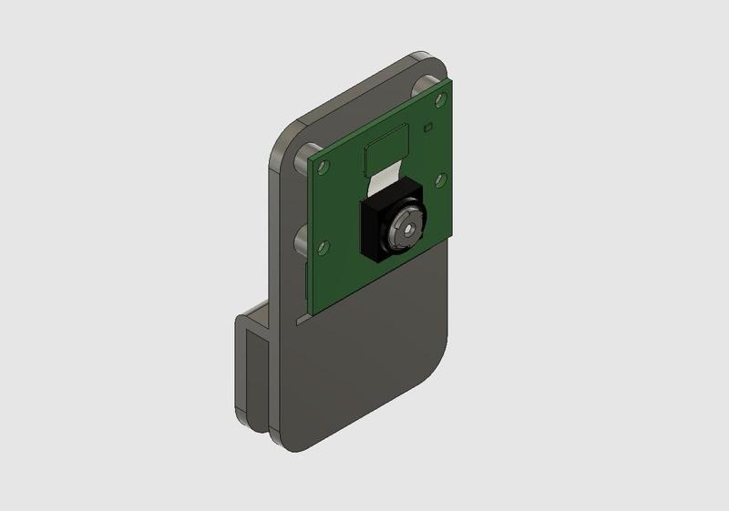 Raspberry Pi Camera Front Mount for Tiny Boy (Mini Fabrikator)