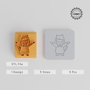Halloween Cat Stamp Tile Set, 5 Sizes 20-40mm, Perfect for Clay, Cookies & Fondant PRODUCT_5659