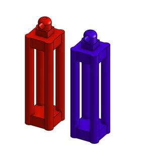 first robotics cage earrings