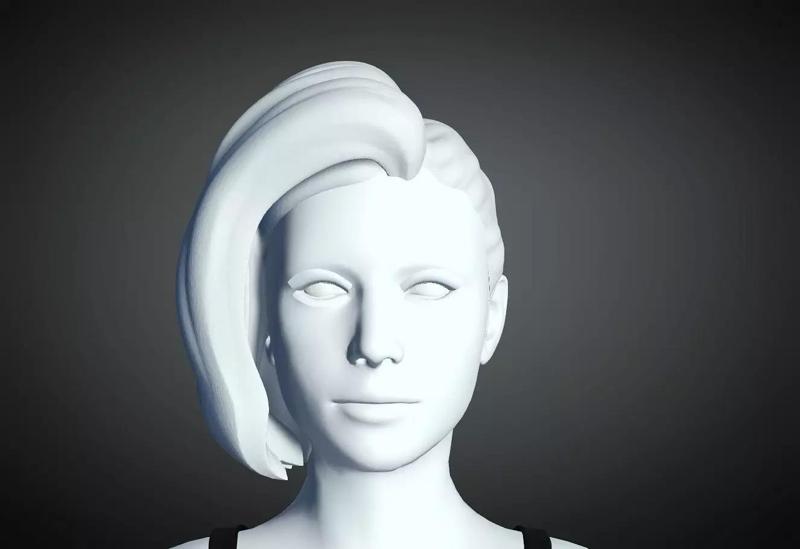 3D Hair style for Female 54 3D model