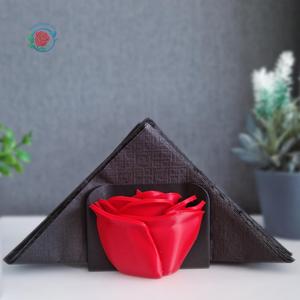 Rose Napkin Holder – Flower Tissue Stand for Home & Kitchen Decor, Cafe Accessories, Floral Store Decoration