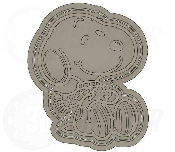 Snoopy cutter cookies, cortador de galletas