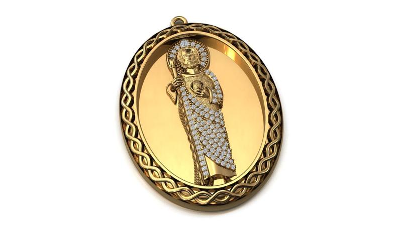 St. Jude Pendant – High Detail 3D Print Model (STL/3DM)