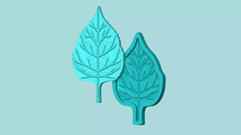 Sunflower Leaf 01 - Silicone Mold Maker - Template