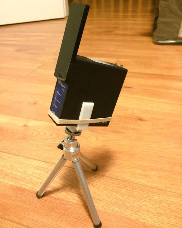 My Netgear PR2000 mini tripod mount