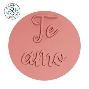 Te Amo - Stamp (1) - Embossed + Debossed - Cookie Cutter - Fondant - Polymer Clay