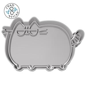 Pusheen Cat Sunglasses - Cookie Cutter - Fondant - Polymer Clay