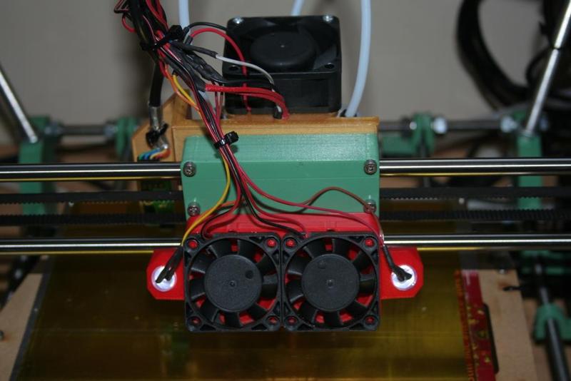 RepRapPro Mendel 3 LED holder/fan mount