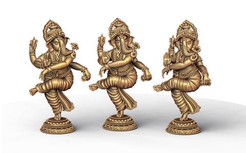 Ganesh Ji Lotus 3D  Model 13
