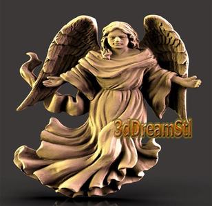 angel STL model, CNC router engraver, artcam, aspire, cnc files, wood, art, wall decor, CNC