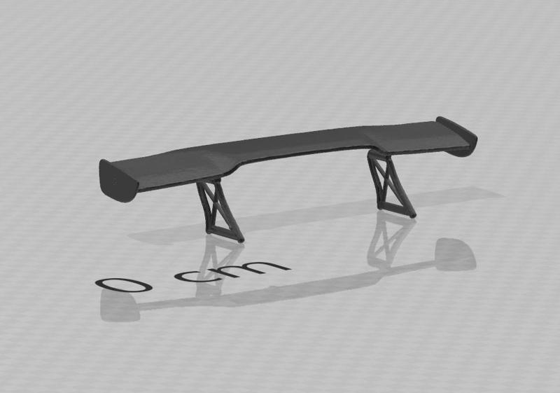 V2 Racing Style Sport Spoiler 1/64th scale