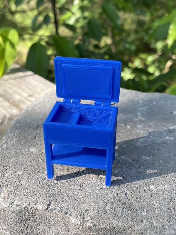 1-25 Parts Washer 40 Gallon Hinged Lid Diorama Display Scale Automotive Accessories