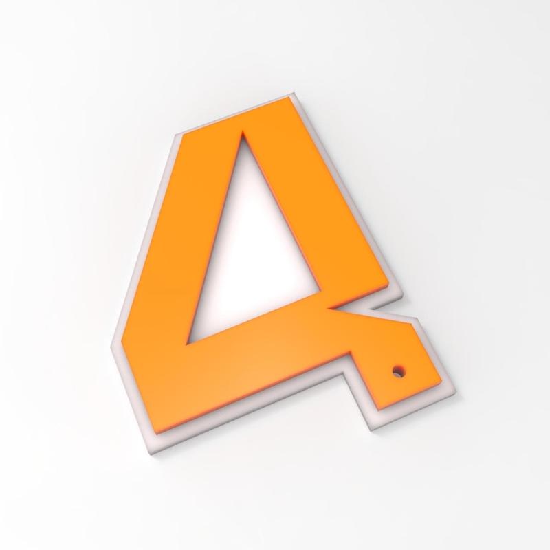 Lando Norris #4 F1 Keychain - 3D Printable